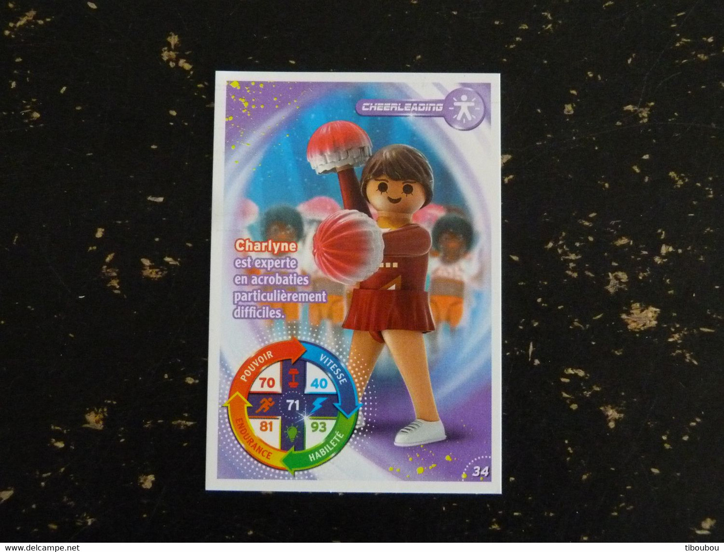 CARTE CARREFOUR PLAYMOBIL N° 34 - CHEERLEADING - Andere & Zonder Classificatie