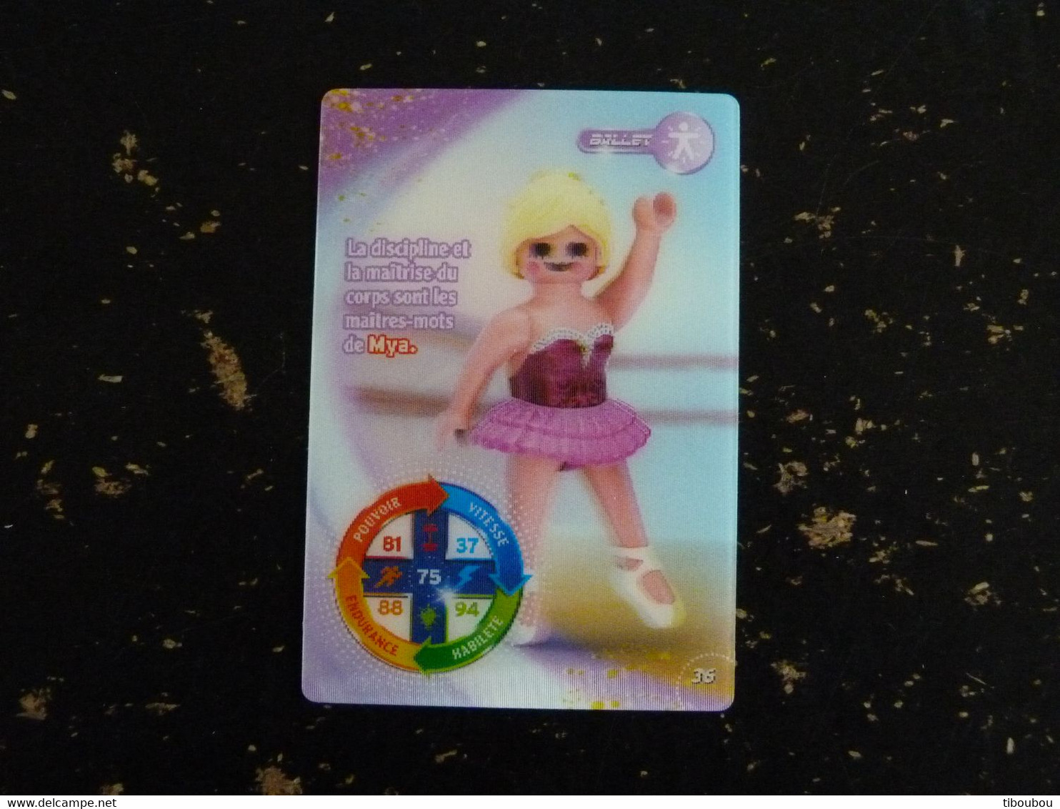 CARTE CARREFOUR PLAYMOBIL N° 36 - BALLET DANSE - Andere & Zonder Classificatie