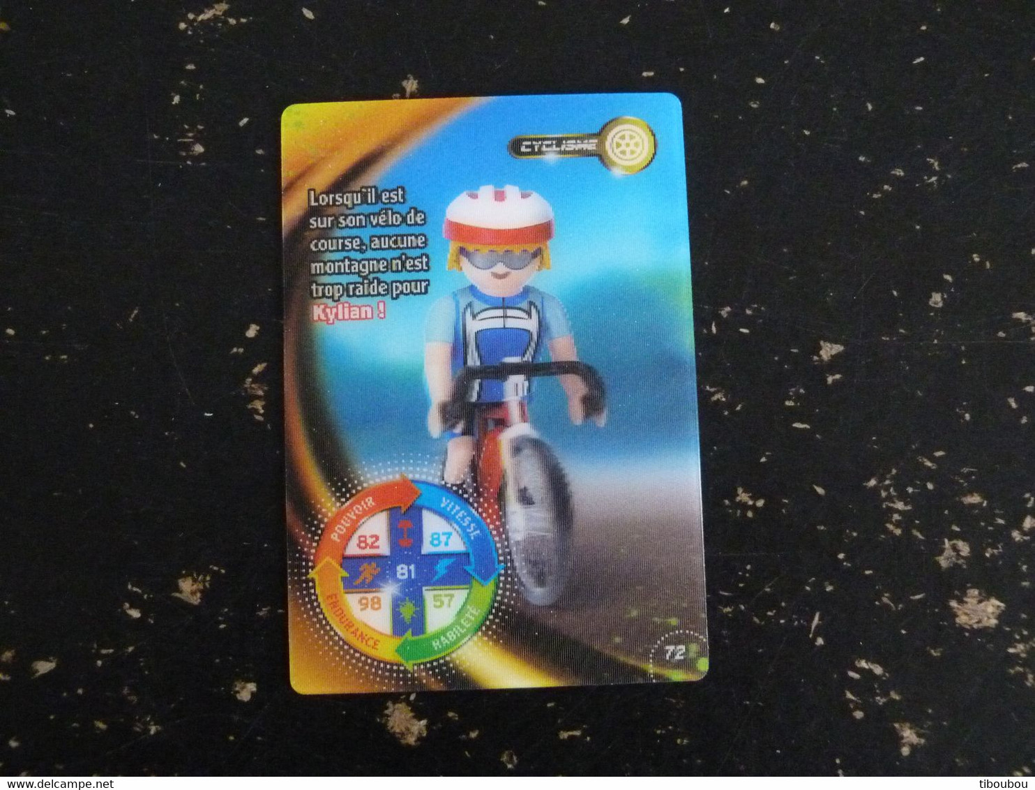 CARTE CARREFOUR PLAYMOBIL N° 72 - CYCLISME - Other & Unclassified