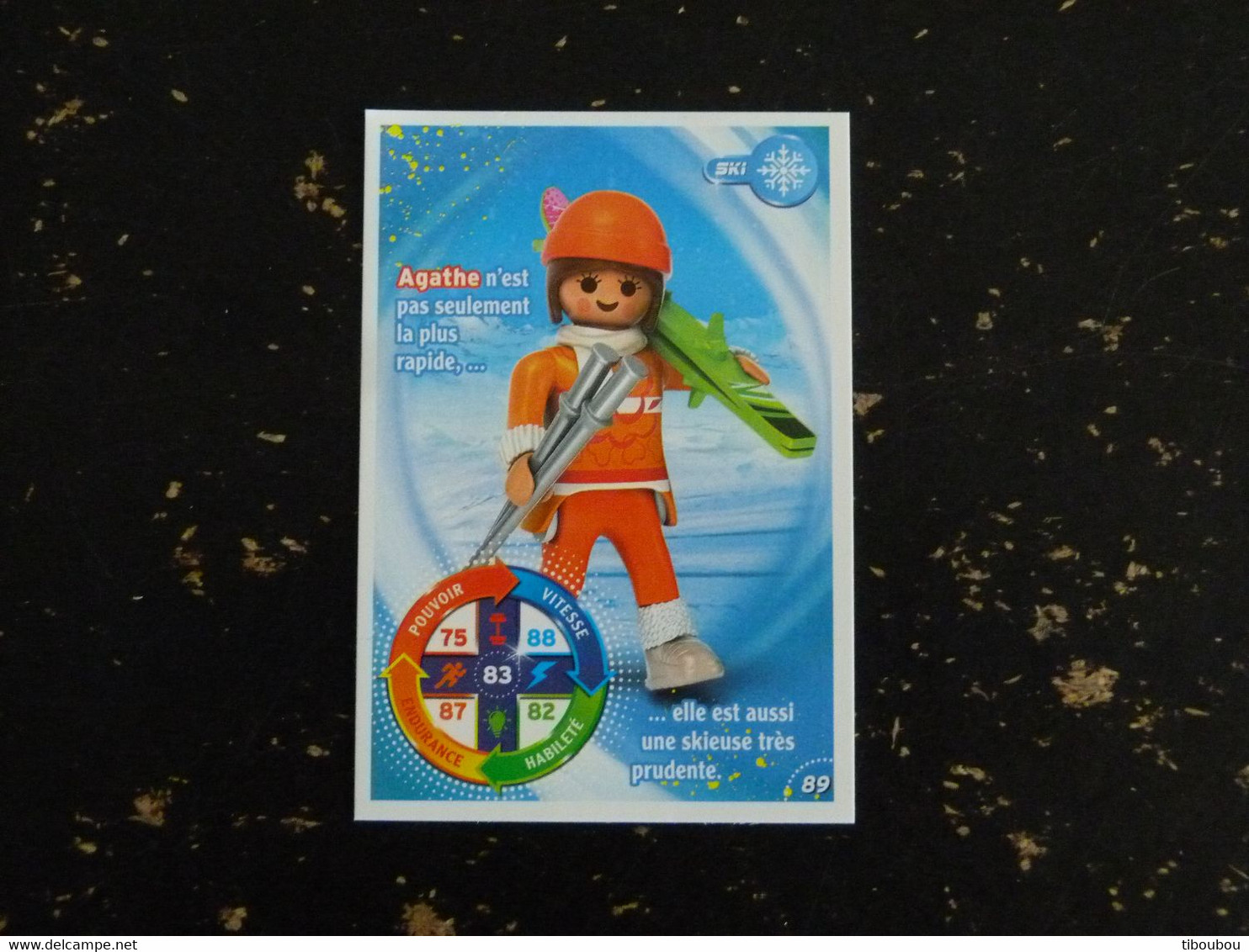 CARTE CARREFOUR PLAYMOBIL N° 89 - SKI - Other & Unclassified