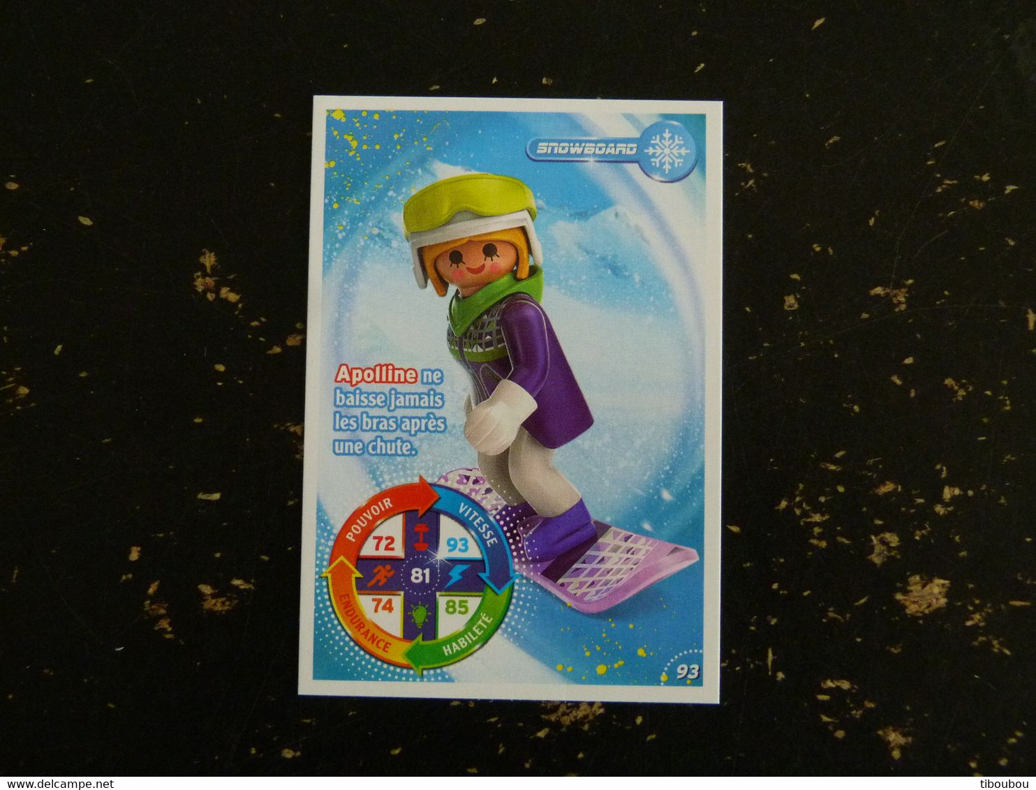 CARTE CARREFOUR PLAYMOBIL N° 93 - SNOWBOARD - Sonstige & Ohne Zuordnung