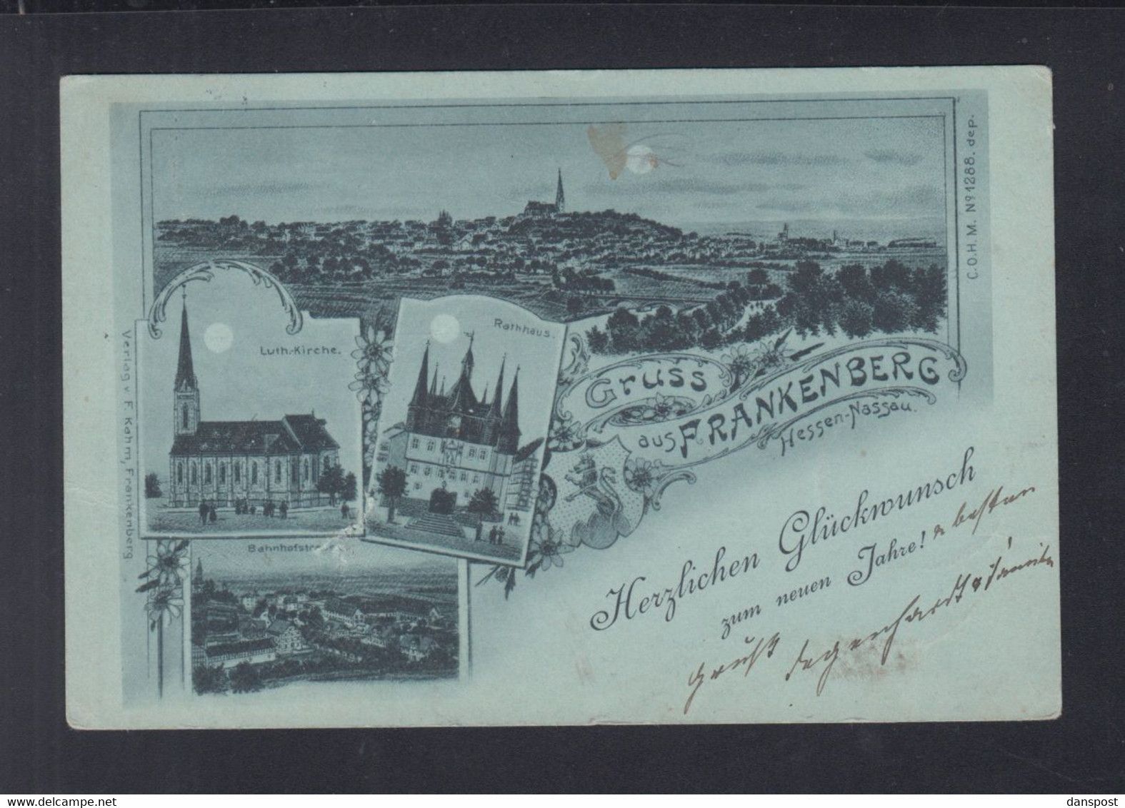 Lithographie Frankenberg 1899 - Frankenberg (Eder)