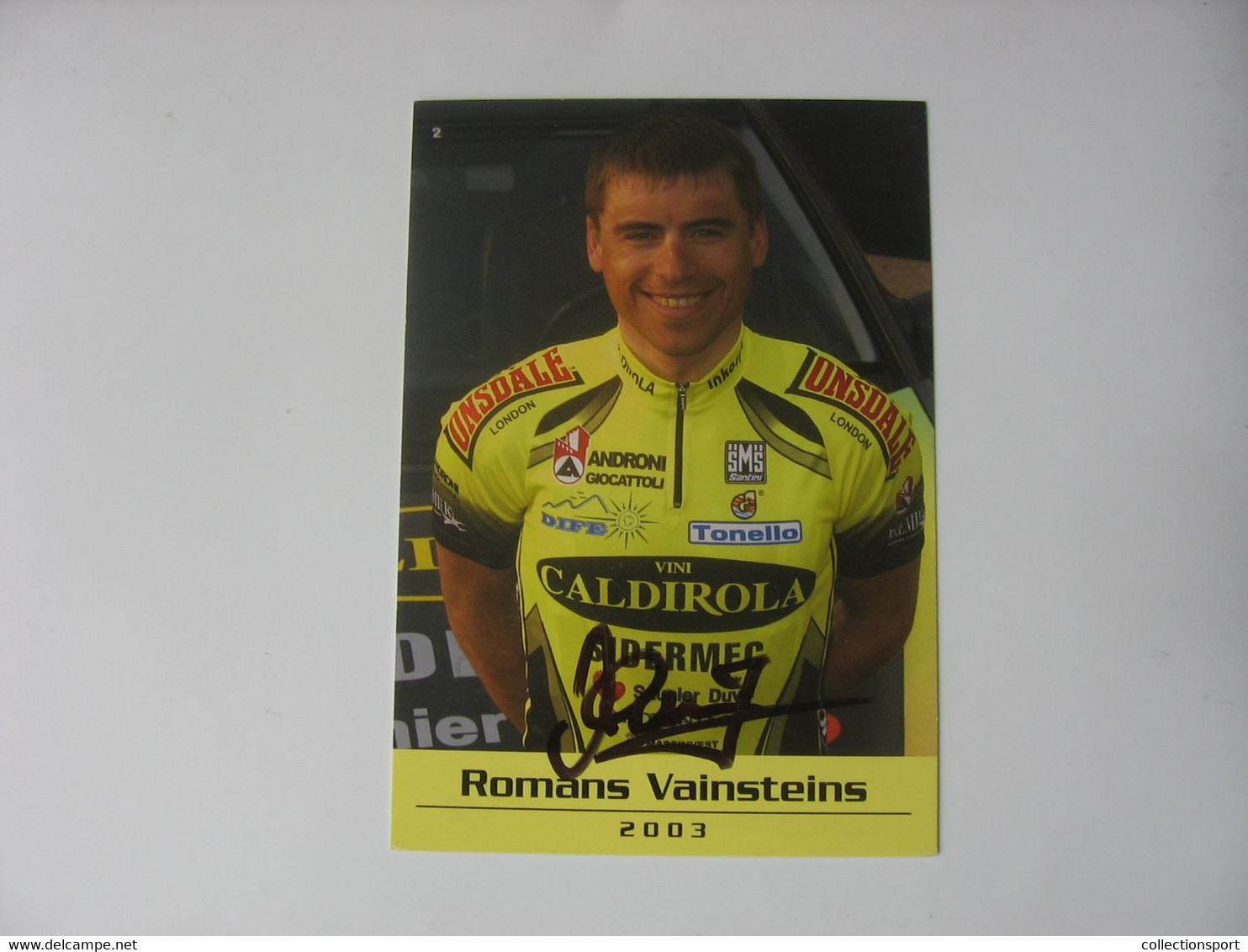 Cyclisme -  Autographe - Carte Signée Romans Vainsteins - Cycling