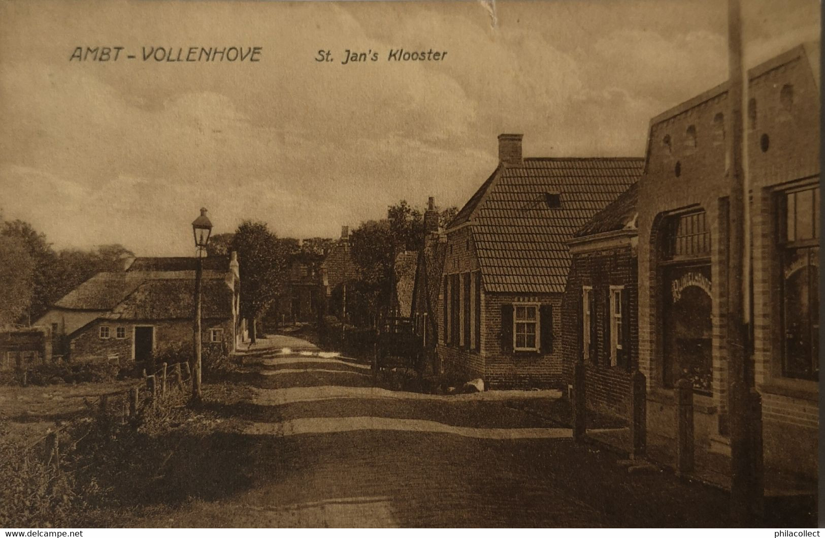 Ambt Vollenhove (Ov.) St. Jan's Klooster Rijwielhandel) 19?? Scheurtje 5 Mm Bovenrand - Andere & Zonder Classificatie