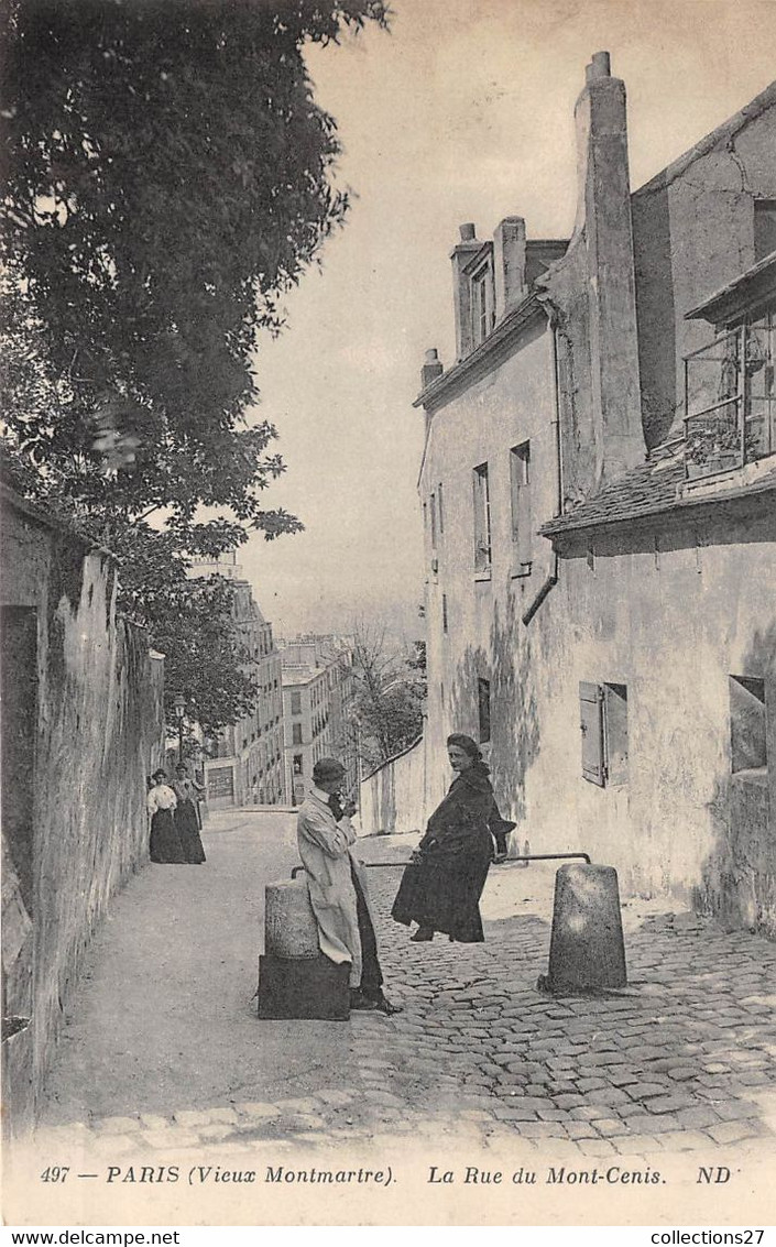 PARIS-VIEUX MONTMARTRE, LA RUE DU MONT-CENIS - Autres & Non Classés