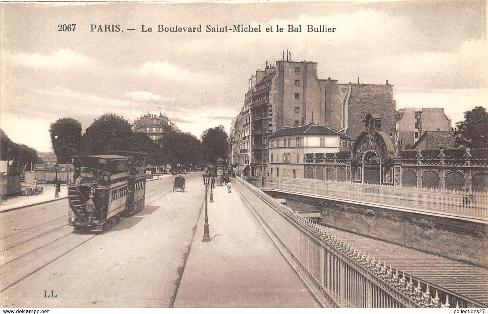 PARIS-LE BOULEVARD SAINT-MICHEL ET LE BAL BULLIER - Autres & Non Classés