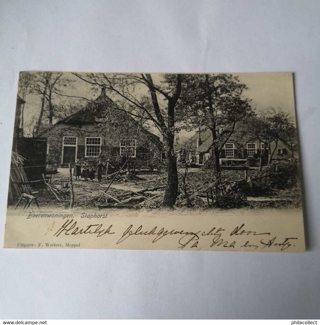 Staphorst (Ov) Boerenwoningen (geanimeerd) 190? - Andere & Zonder Classificatie