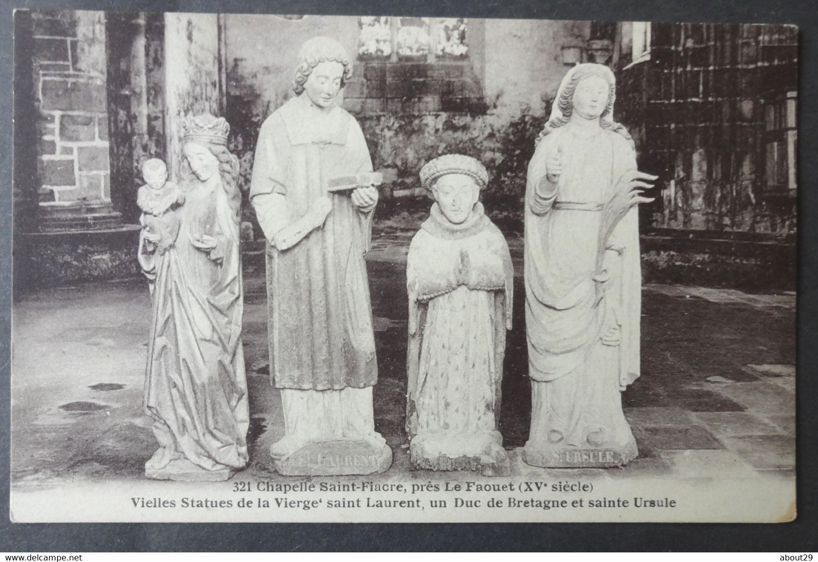 CPA 56 LE FAOUET - Chapelle Saint Fiacre - Vieilles Statues - Laurent Nel 321-  Réf. X 105 - Faouët