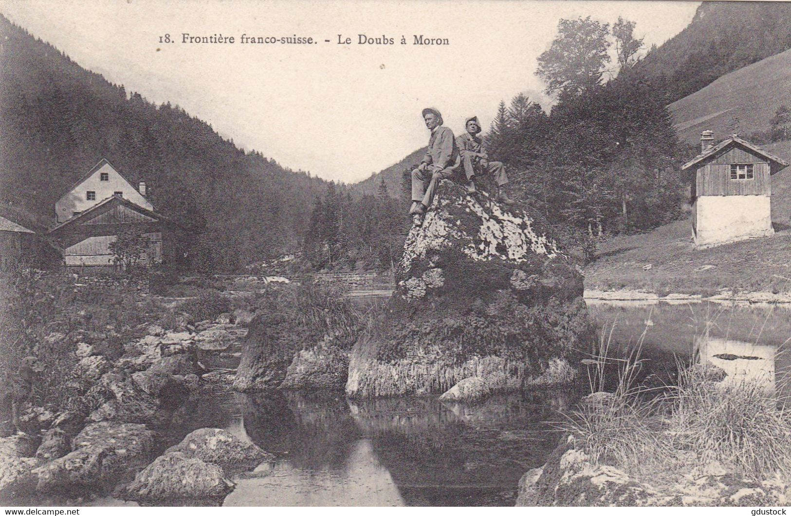 Frontière Franco-Suisse - Le Doubs à Moron - Douane