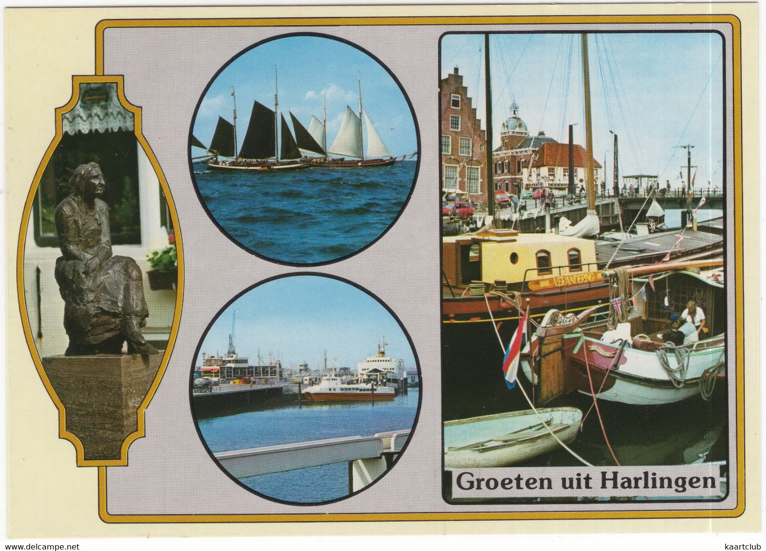 Groeten Uit Harlingen - (Nederland) - HAN 20 - Boten / Schepen / Veerboot - Harlingen