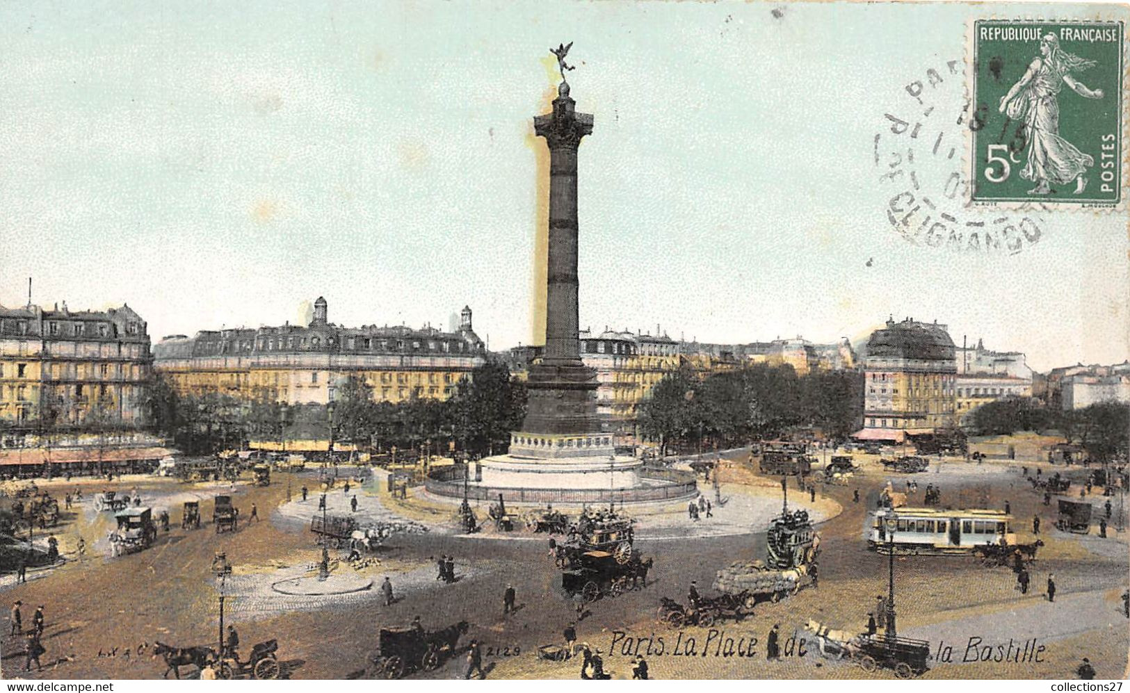 PARIS-LA PLACE DE LA BASTILLE - Arrondissement: 04