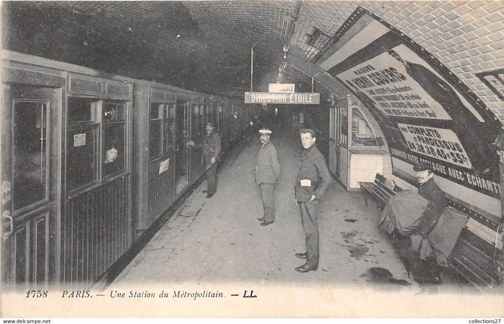 PARIS-UNE STATION DU METROPOLITAIN - Stations, Underground