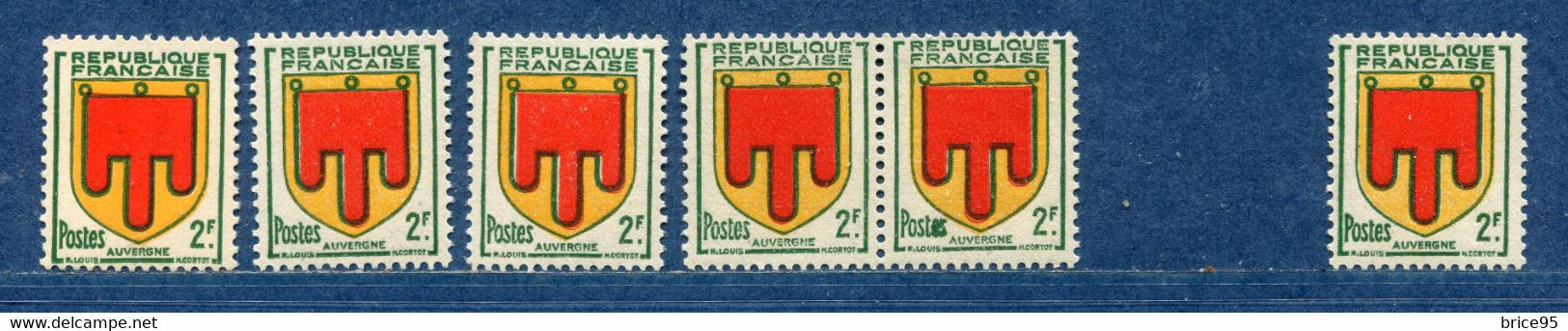 ⭐ France - Variété - YT N° 837 - Couleurs - Pétouilles - Neuf Sans Charnière - Droite Avec Charnière - 1949 ⭐ - Nuevos