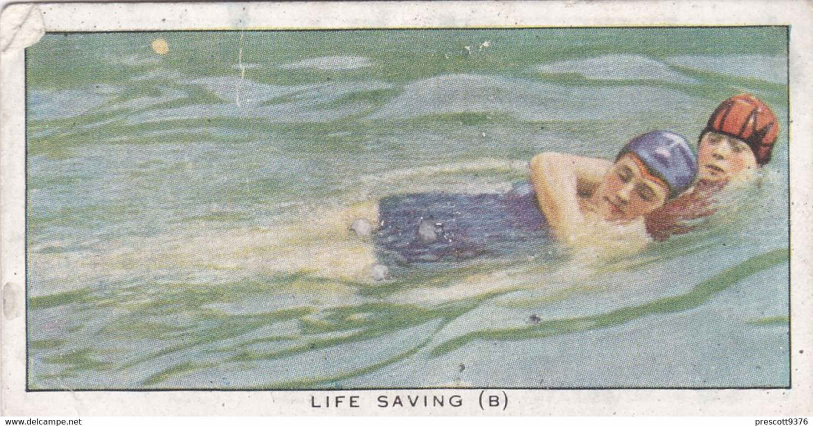 Swimming Diving & Life Saving - No25 -  1937 - Ardath Cigarette Card - Original - Sport - Phillips / BDV