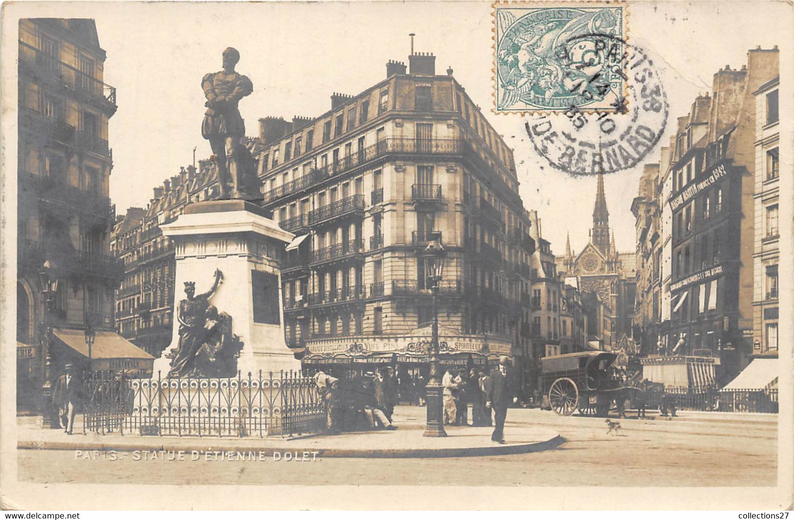 PARIS-STATUE D'ETIENNE DOLET - Arrondissement: 05