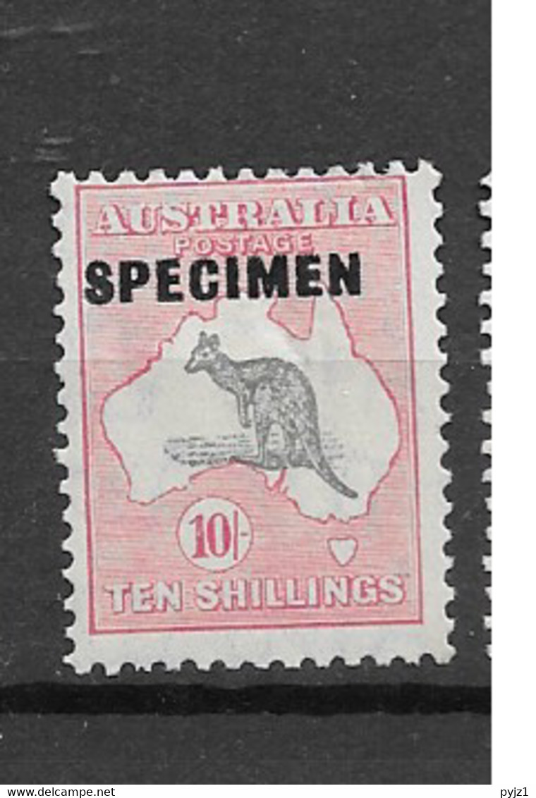 1931 MH  Australia "CofA" Michel 108 Wz 7 Specimen - Ungebraucht