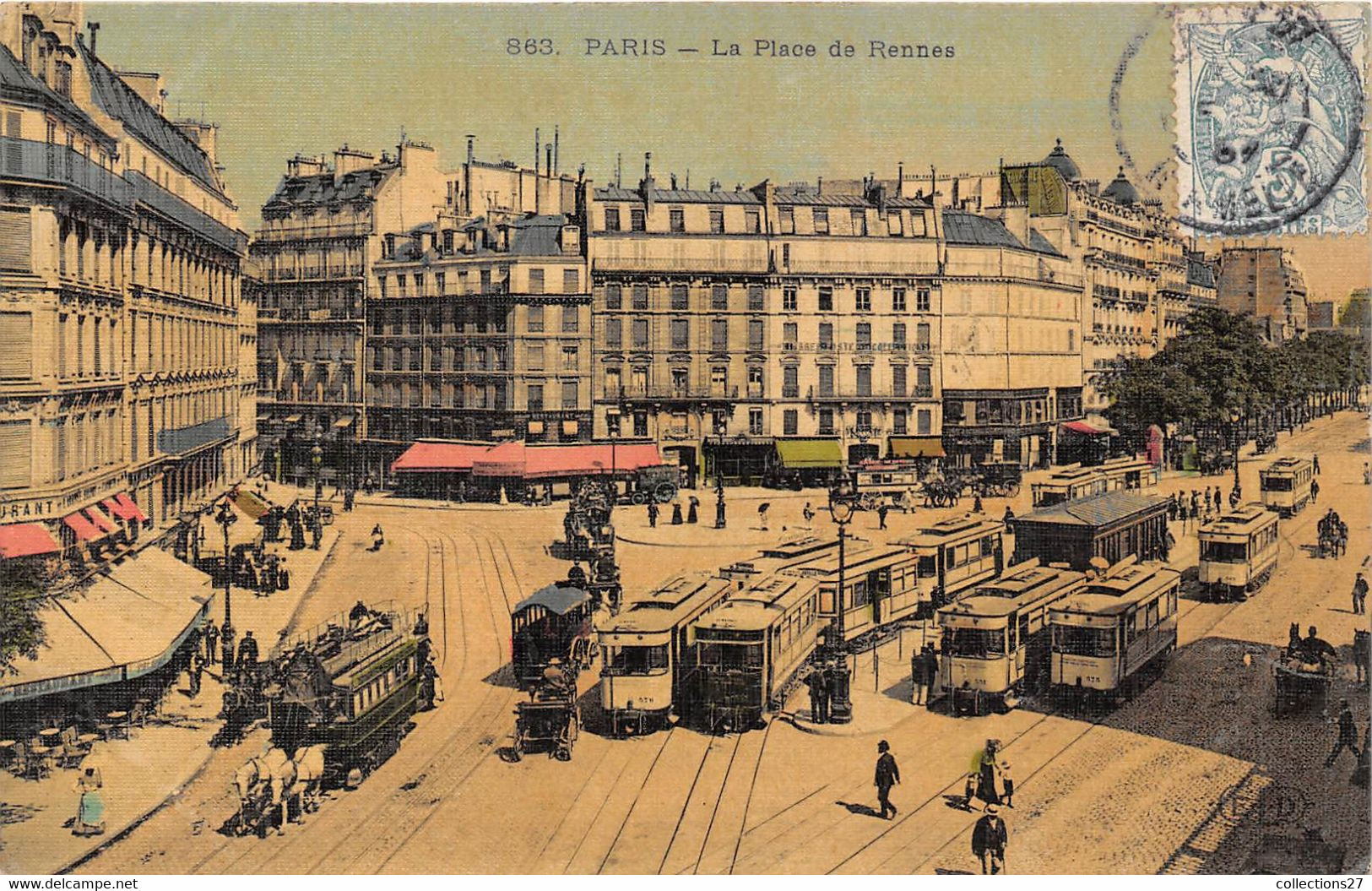 PARIS-LA PLACE DE RENNES - Transport Urbain En Surface