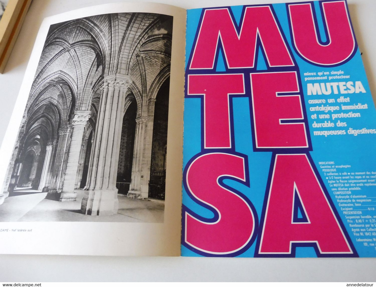 PARIS 1975 LA FRANCE À TABLE:Notre-Dame-de-Paris ;Le Berceau De Paris; Le Cœur Du Paris De Jadis; Gourmandises De Lutèce - Toerisme En Regio's