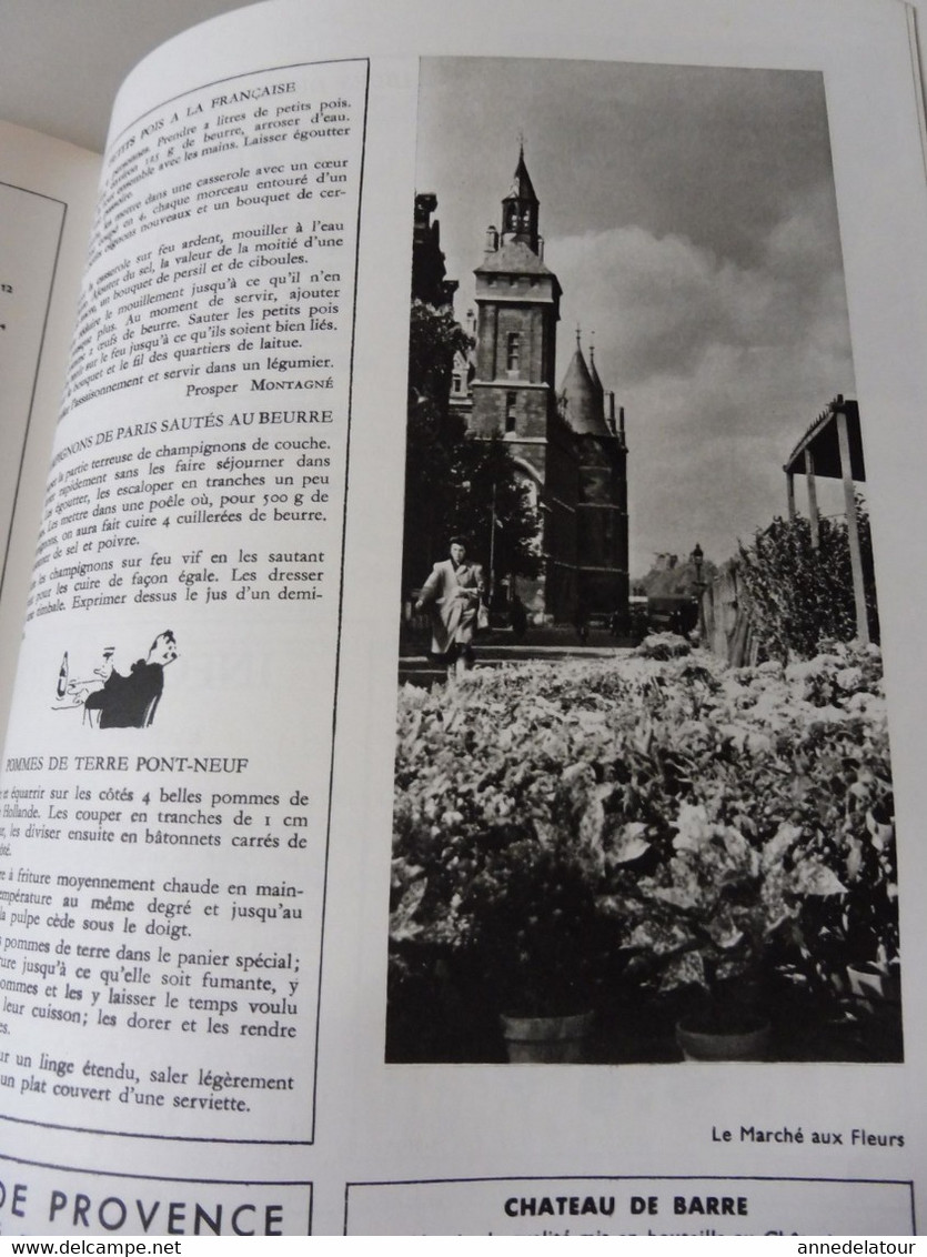 PARIS 1975 LA FRANCE À TABLE:Notre-Dame-de-Paris ;Le berceau de Paris; Le cœur du Paris de jadis; Gourmandises de Lutèce