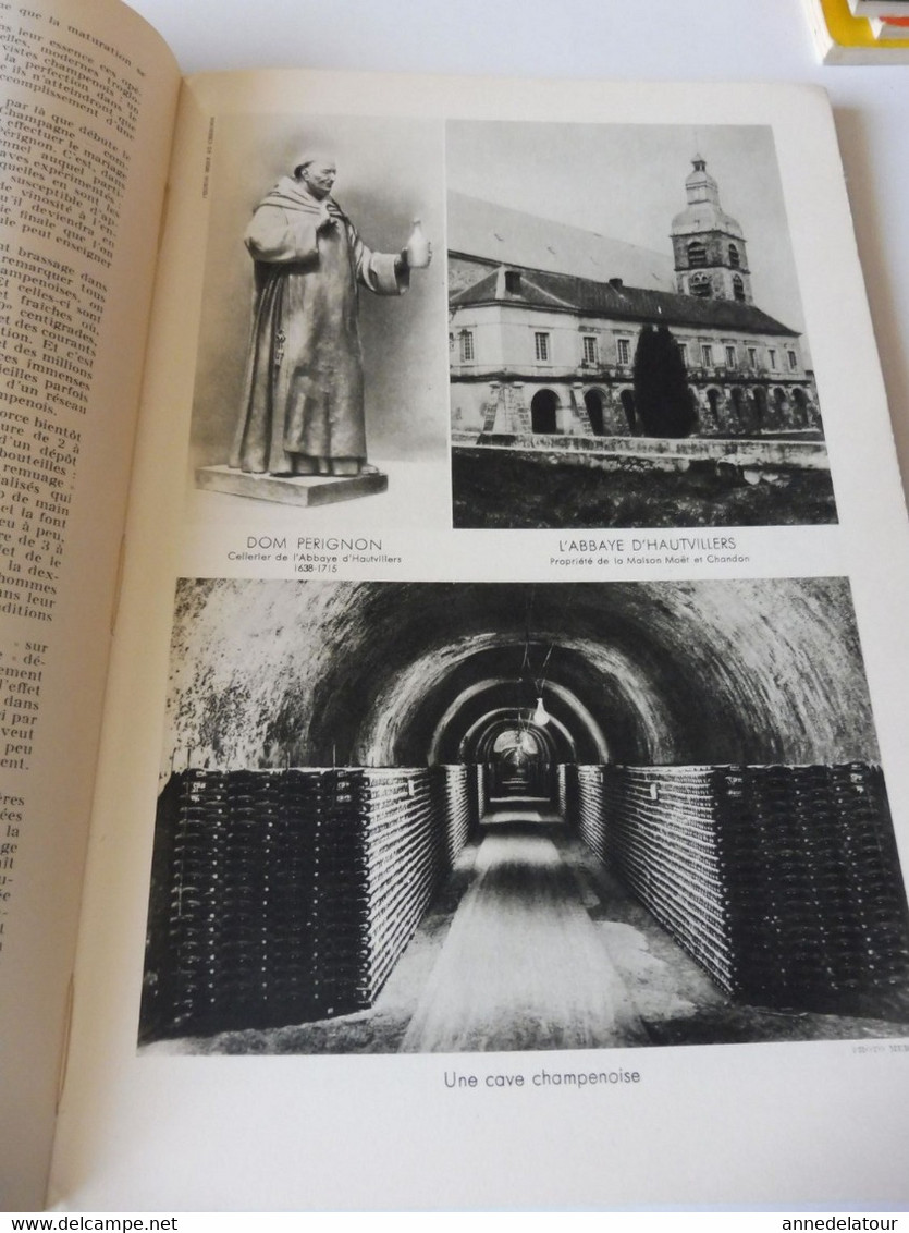 CHAMPAGNE 1951 LA FRANCE À TABLE:Fêtes de la vigne et du vin;Gastronomie; Reims, Les Riceys, Troyes, Provins, Etuf, Etc