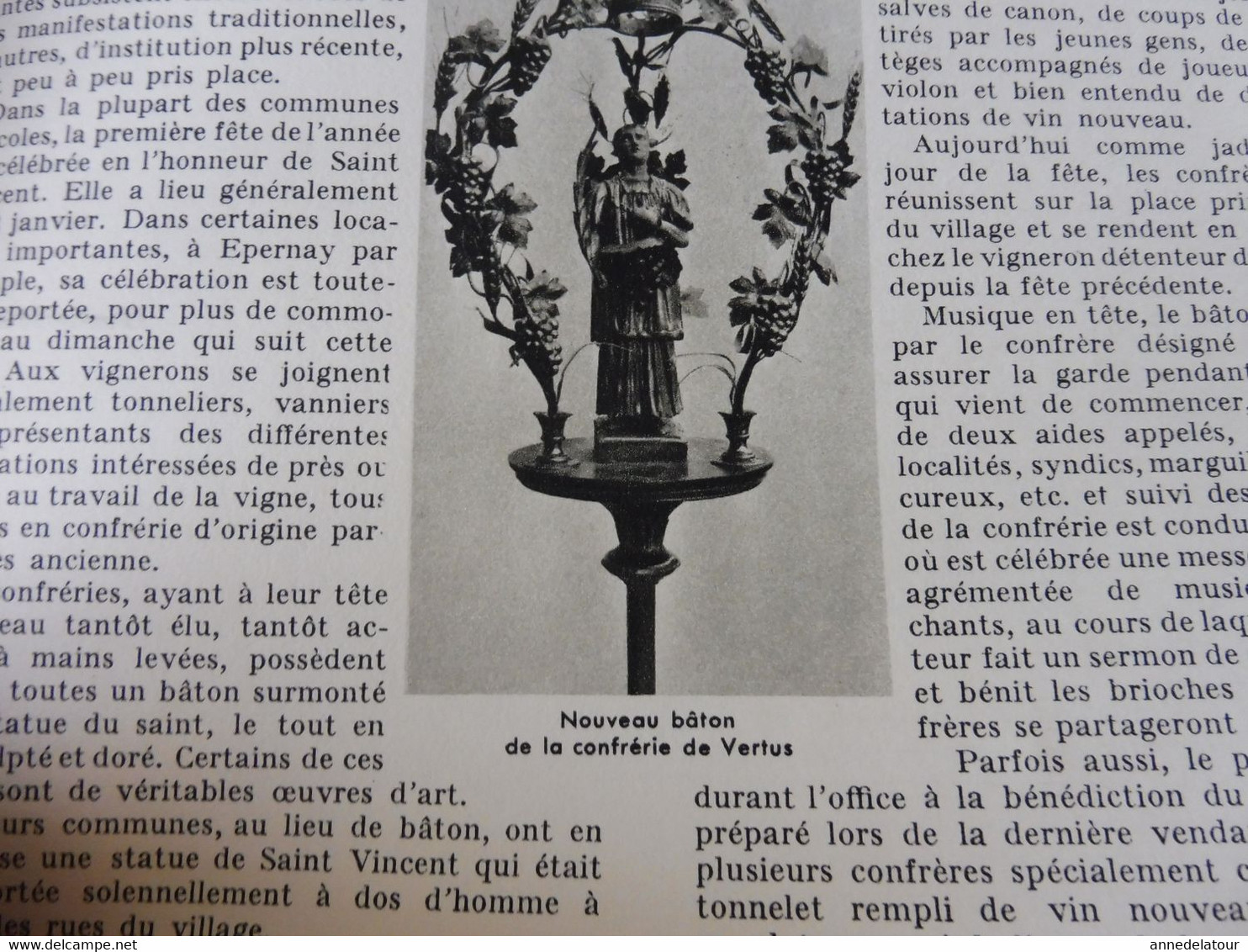 CHAMPAGNE 1951 LA FRANCE À TABLE:Fêtes de la vigne et du vin;Gastronomie; Reims, Les Riceys, Troyes, Provins, Etuf, Etc