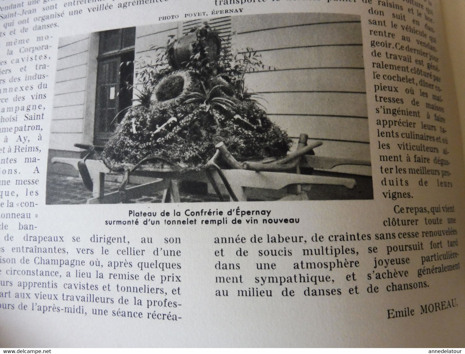 CHAMPAGNE 1951 LA FRANCE À TABLE:Fêtes de la vigne et du vin;Gastronomie; Reims, Les Riceys, Troyes, Provins, Etuf, Etc