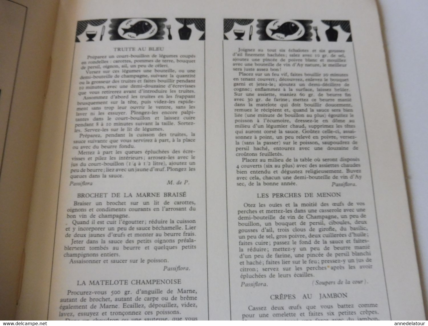 CHAMPAGNE 1951 LA FRANCE À TABLE:Fêtes de la vigne et du vin;Gastronomie; Reims, Les Riceys, Troyes, Provins, Etuf, Etc