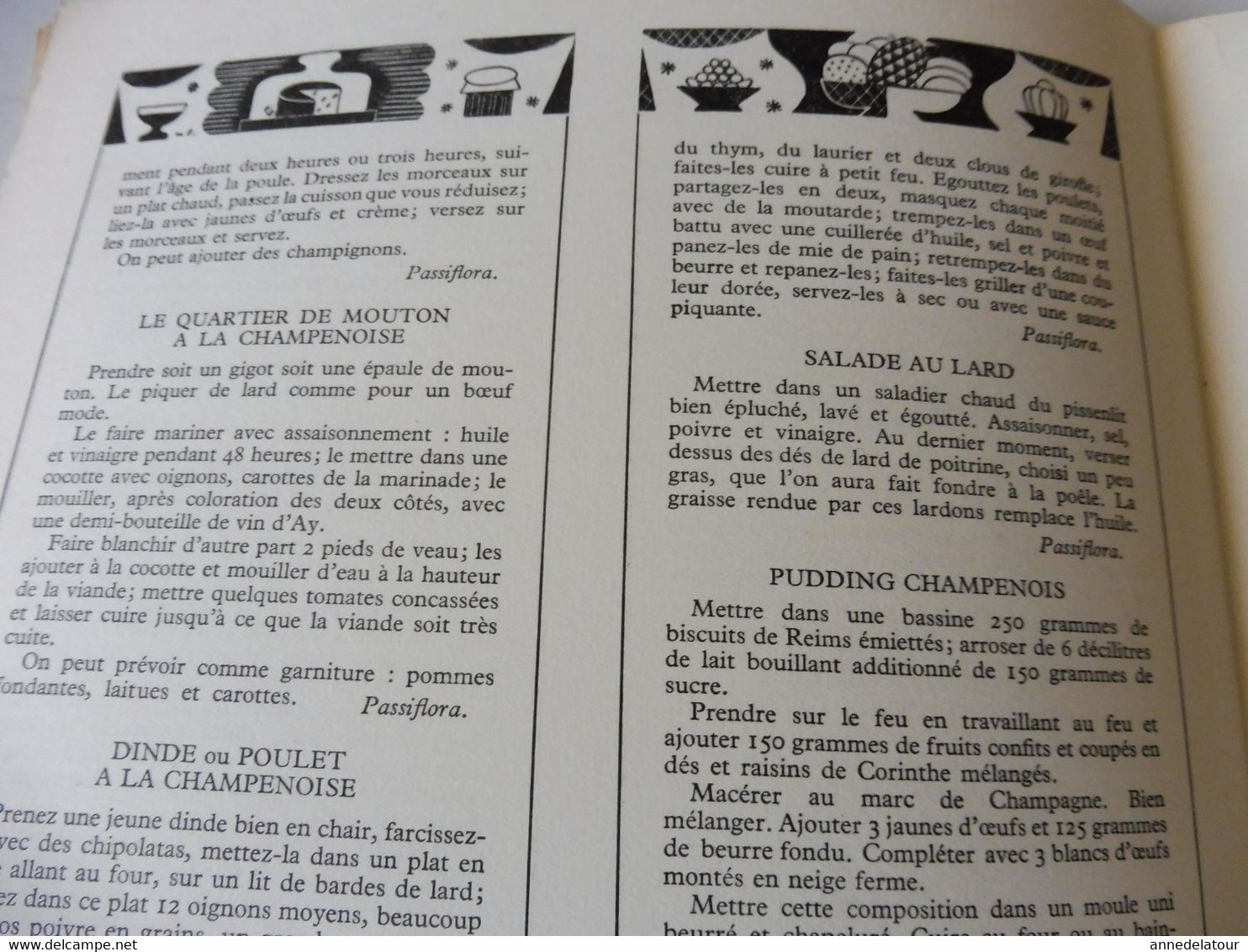 CHAMPAGNE 1951 LA FRANCE À TABLE:Fêtes de la vigne et du vin;Gastronomie; Reims, Les Riceys, Troyes, Provins, Etuf, Etc