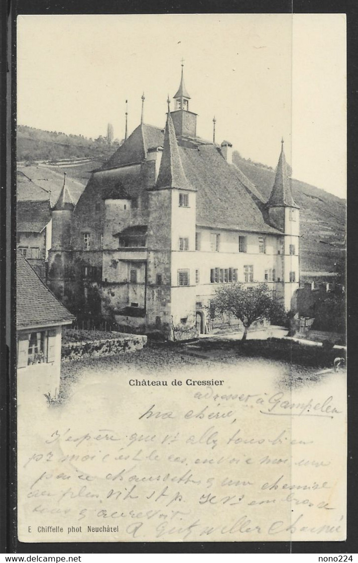 Carte P De 1899 ( Cressier - Le Château ) - Cressier