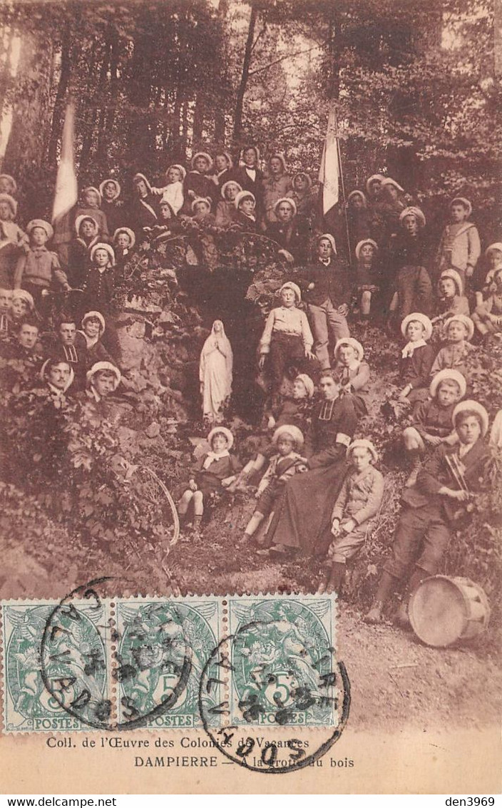 DAMPIERRE (Calvados) - A La Grotte Du Bois - Collection De L'Oeuvre Des Colonies De Vacances - Tambour, Vierge - Other & Unclassified