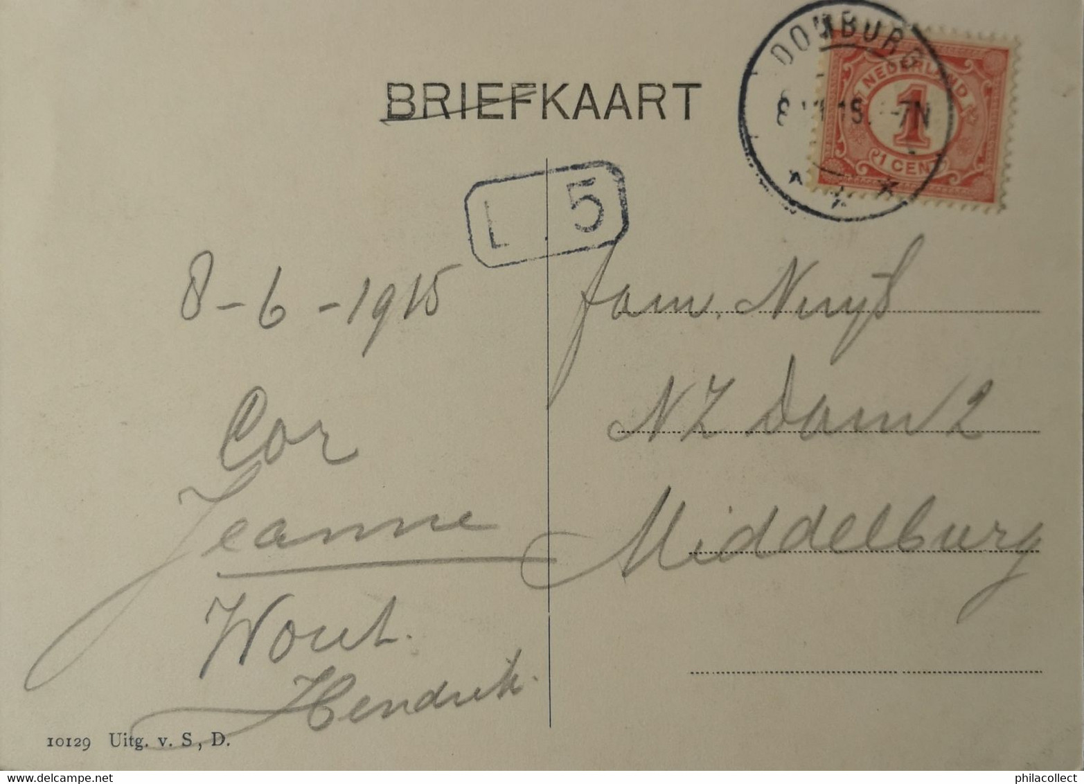 Bij Domburg // Kasteel Westhove (niet Standaard) 1915 - Domburg