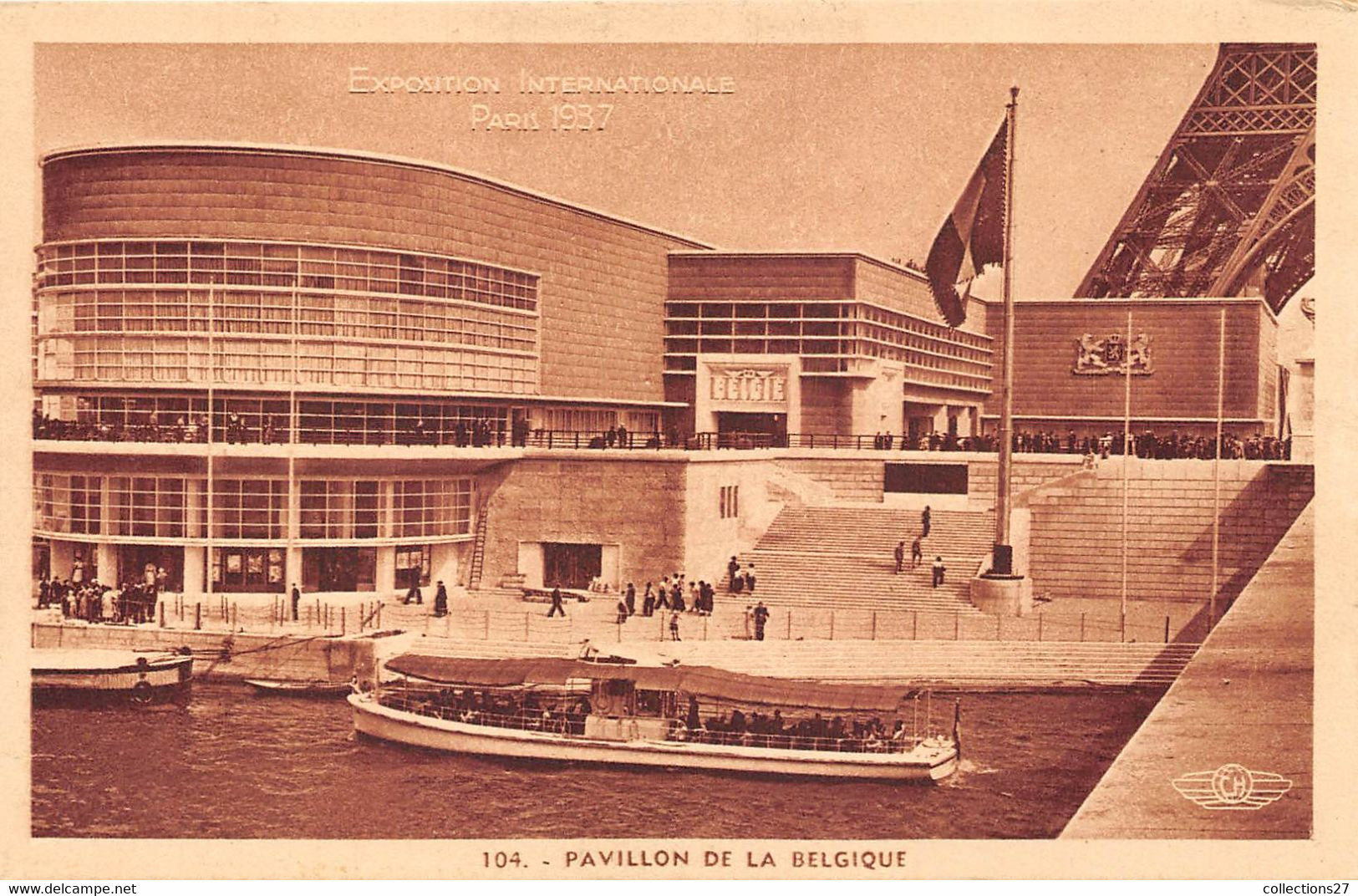 PARIS-EXPOSITION- 1937- PAVILLON DE LA BELGIQUE - Exhibitions