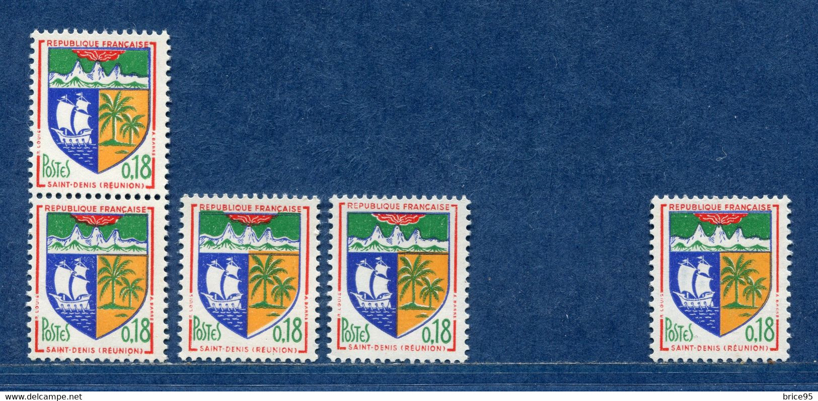 ⭐ France - Variété - YT N° 1354  A - Couleurs - Pétouilles - Neuf Sans Charnière - Droite Avec Charnière - 1962 ⭐ - Unused Stamps