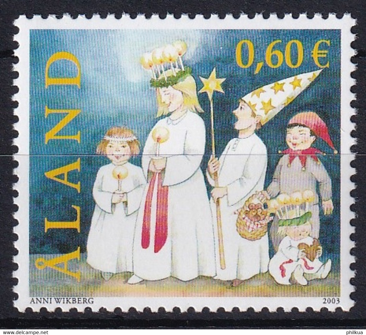 MiNr. 227 Finnland Alandinseln2003, 9. Okt. Lichterfest Zu Ehren Der Hl. Lucia (13. Dez.) Postfrisch/**/MNH - Aland