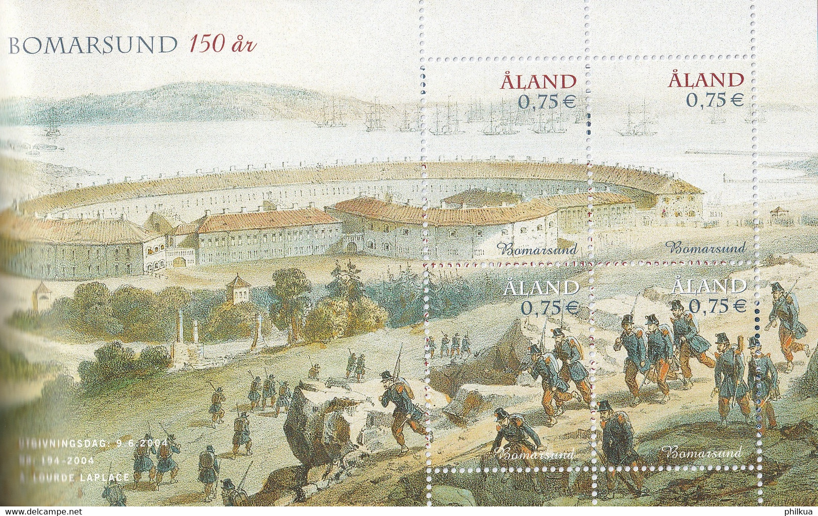 MiNr. 236 - 239  Finnland Alandinseln2004, 9. Juni. 150. Jahrestag Der Zerstörung...... Markenheftchen Postfrisch/**/MNH - Aland