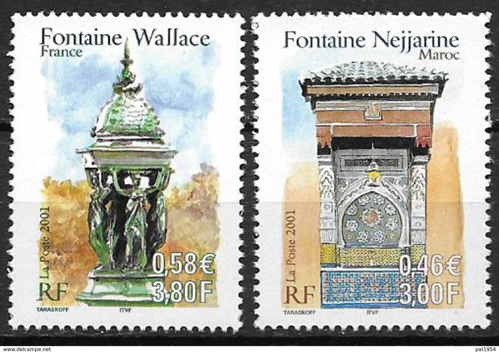 France 2001 N° 3441/3442 Neufs France Maroc à La Faciale - Unused Stamps