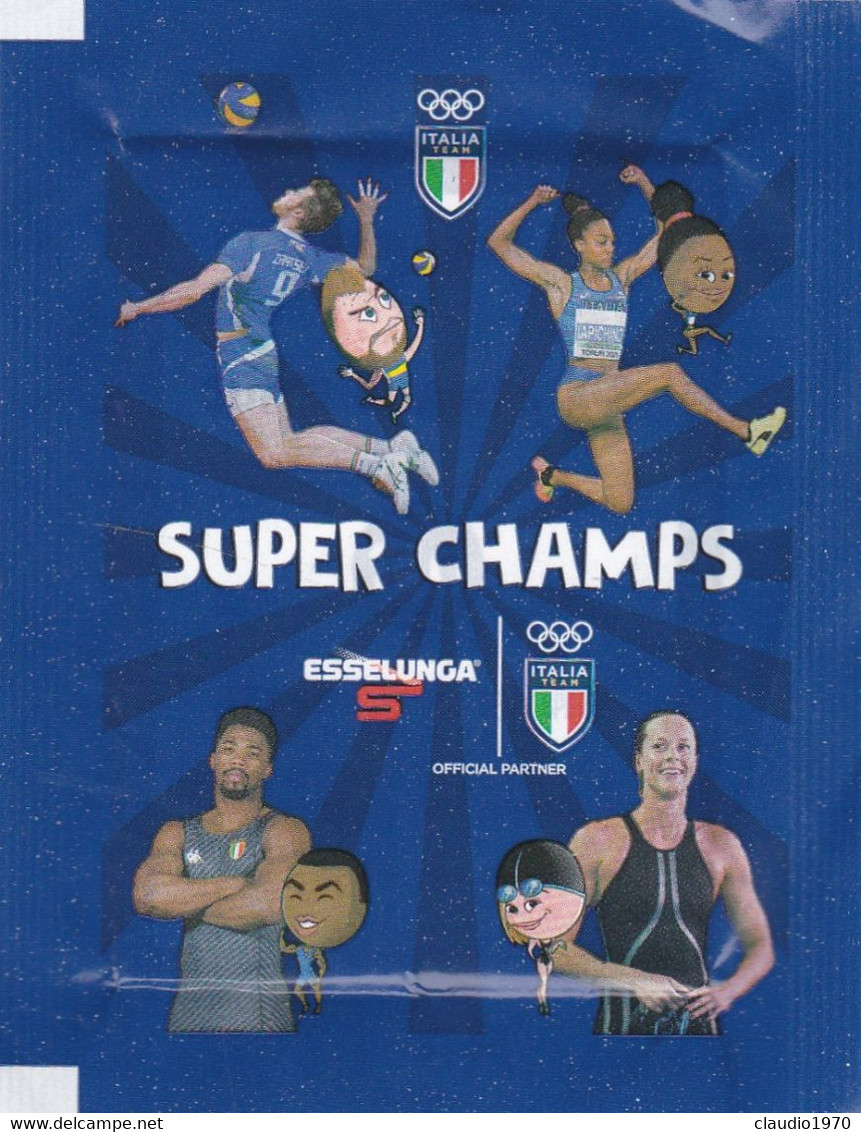 BUSTINA  FIGURINE ATLETICI ITALIANI - ESSELUNGA - SUPER CHAMPS OLIMPIADI DI TOKYO 2020 - Athlétisme