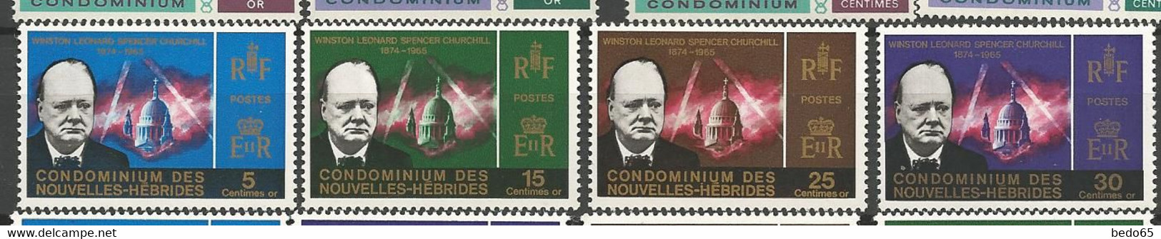 NOUVELLES-HEBRIDES  N° 227 à 230 NEUF* TRACE DE  CHARNIERE / MH - Unused Stamps