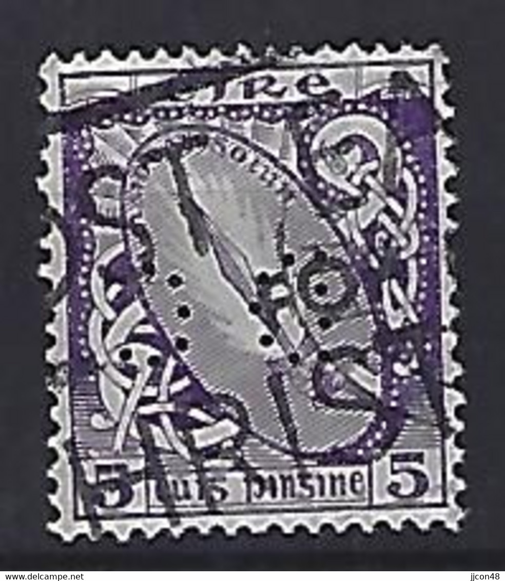 Ireland 1922-23  5d (o) Mi.45 A (perfin DC) - Gebraucht