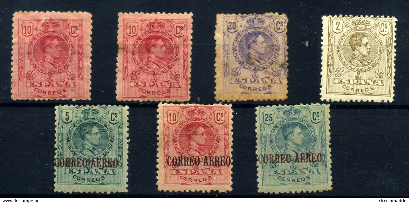España  Nº 269, 273, 289, 292/4. Año 1909/20 - Nuovi