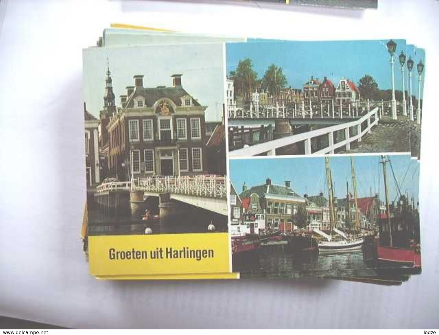 Nederland Holland Pays Bas Harlingen Met Bruggen, Huizen En Boten - Harlingen