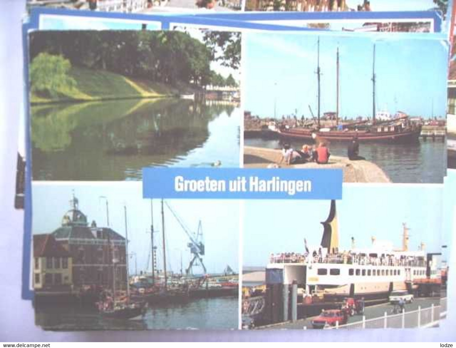Nederland Holland Pays Bas Harlingen Met Veerboot En Park (denk Ik ) - Harlingen
