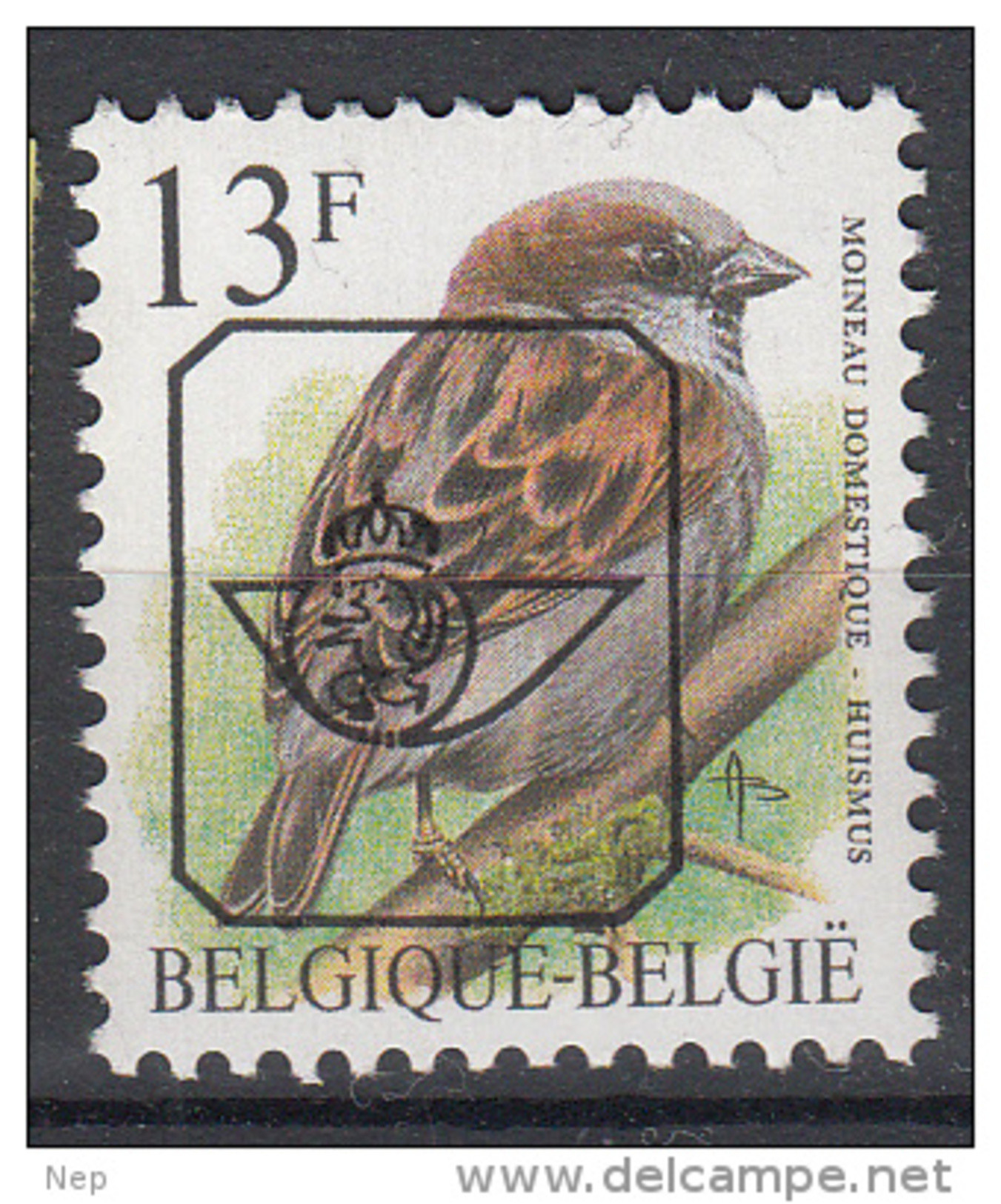 BELGIË - OBP - PREO - Nr 837 P6a - MNH** - Sobreimpresos 1986-96 (Aves)