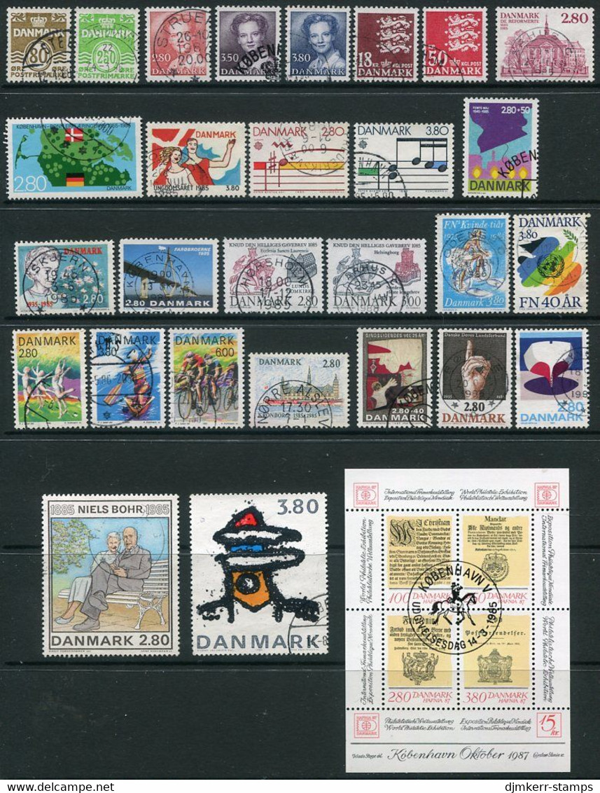 DENMARK 1985 Complete  Issues Used.  Michel 821-52 - Usati