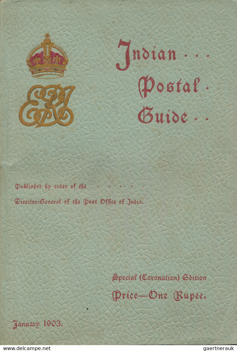 Indien: 1903 Indian Postal Guide - Special Coronation Edition, Complete Guide Of About 300 Pages Inc - 1911-35 King George V