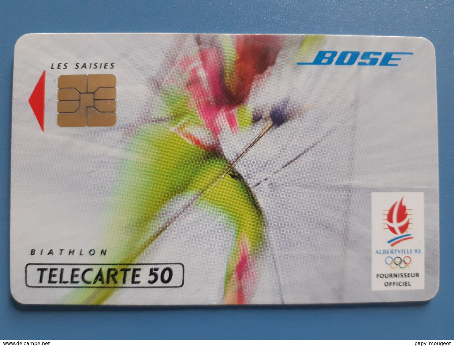 F215 Bose Biathlon 50U SO3 12/91 N° A 1B5586 - Juegos Olímpicos