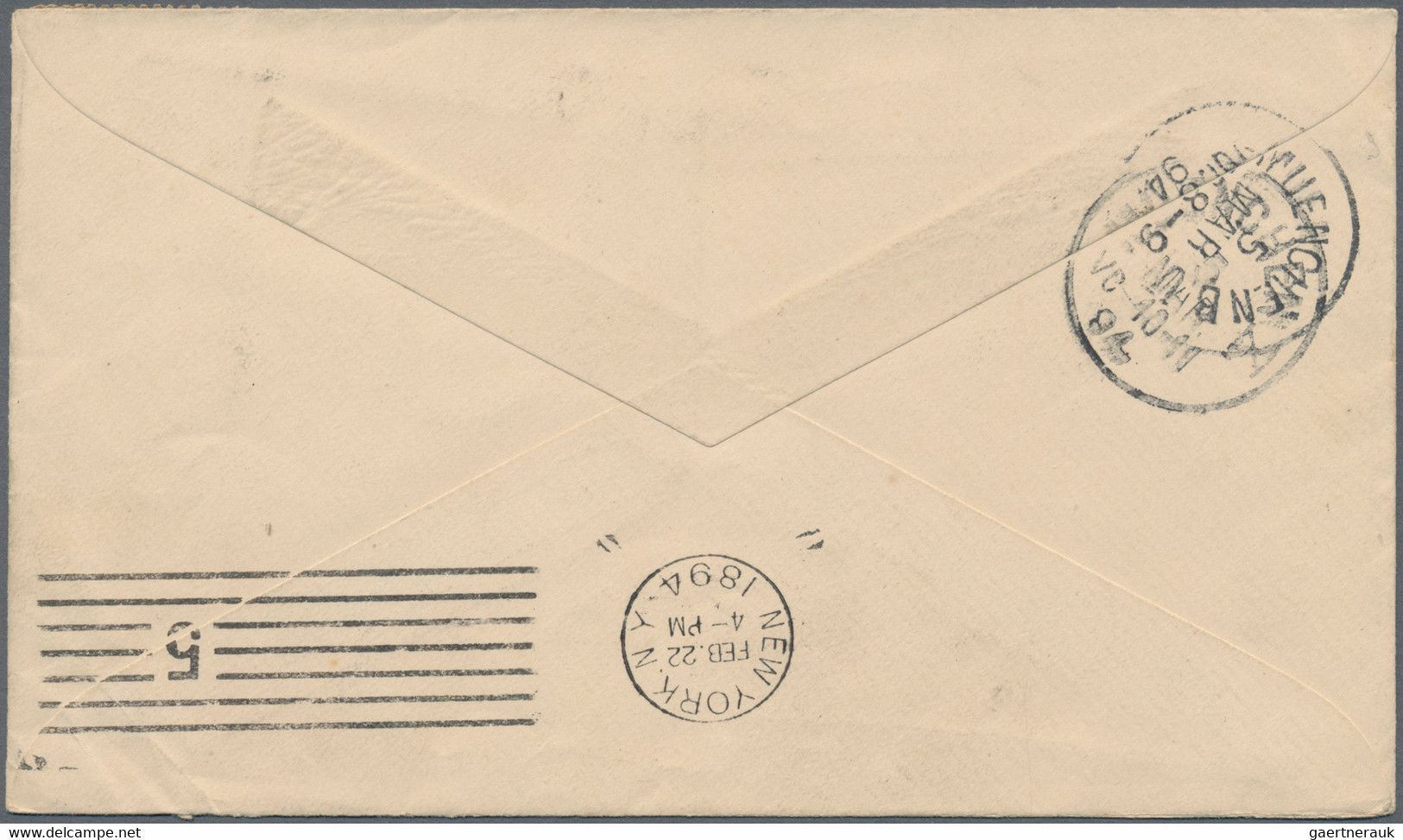 Costa Rica: 1891/1894, Group Of 3 Covers, Comprising 10 C Red-brown 'President Alfaro', Single Frank - Costa Rica