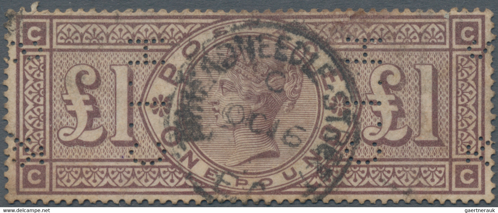 Großbritannien: 1888, £1 Brown-lilac, Wm Three Orbs, Fresh Colour And Well Perforated, Used Copy Bea - Used Stamps