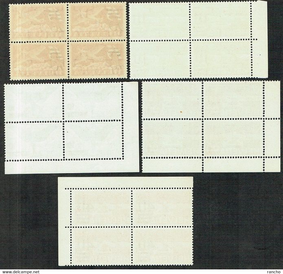 **LOT BLOCS DE 4 NEUFS 1935/38 C/S.B.K. Nr:F19a/20.22b.24/25. Y&TELLIER Nr:19/21.23/25. MICHEL Nr:285a/286a.293c/320. ** - Ungebraucht