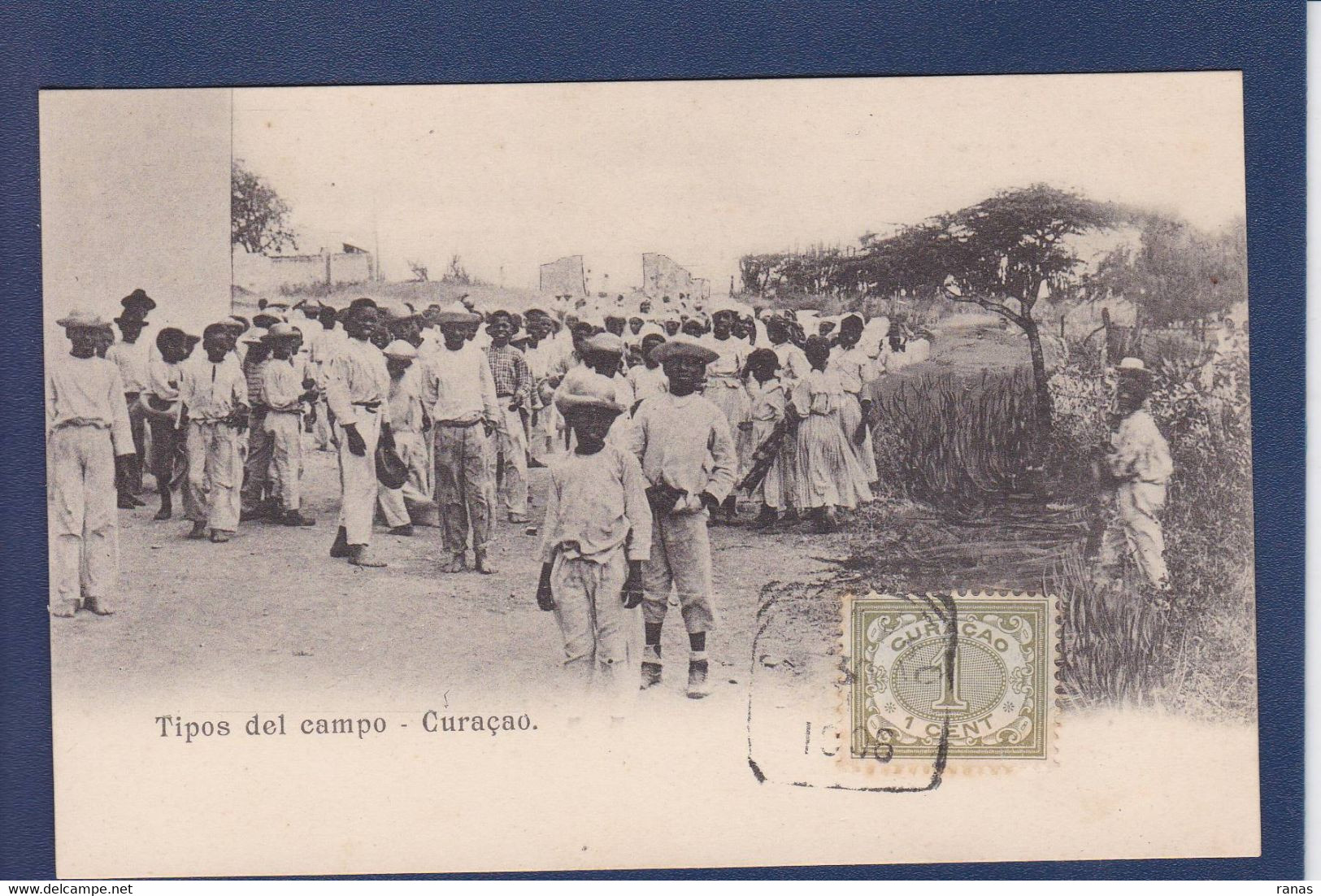 CPA Antilles Néerlandaises Cura çao Types Non Circulé - Andere & Zonder Classificatie